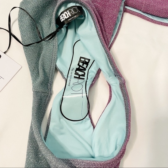 NWT BEACH RIOT Ombré Bikini Set Avalon Top - Picture 11 of 15